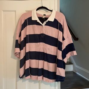 Free People Striped Shirt - Baggy Fit
